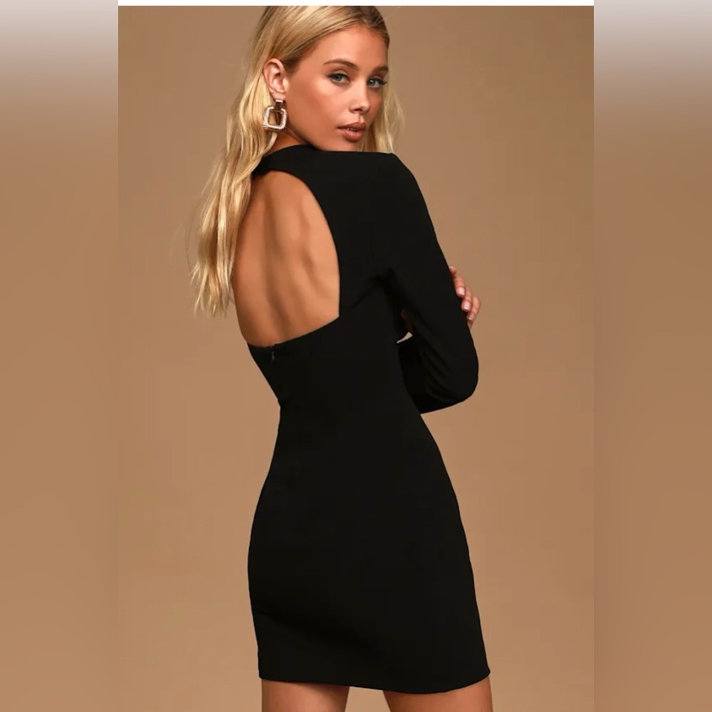Lulu's Sophisticated Black Dress